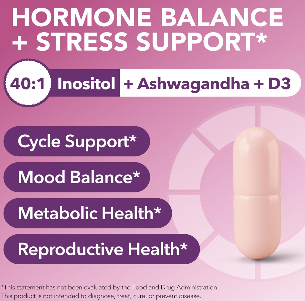 Suplemento Hormonal Avanzado: Myo-Inositol & D-Chiro Inositol de Alta Absorción
