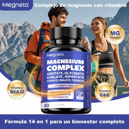 Magnesio Complex  Equilibrio esencial para tu cuerpo y mente. La fórmula pura diseñada para restaurar tu vitalidad y calma interior.